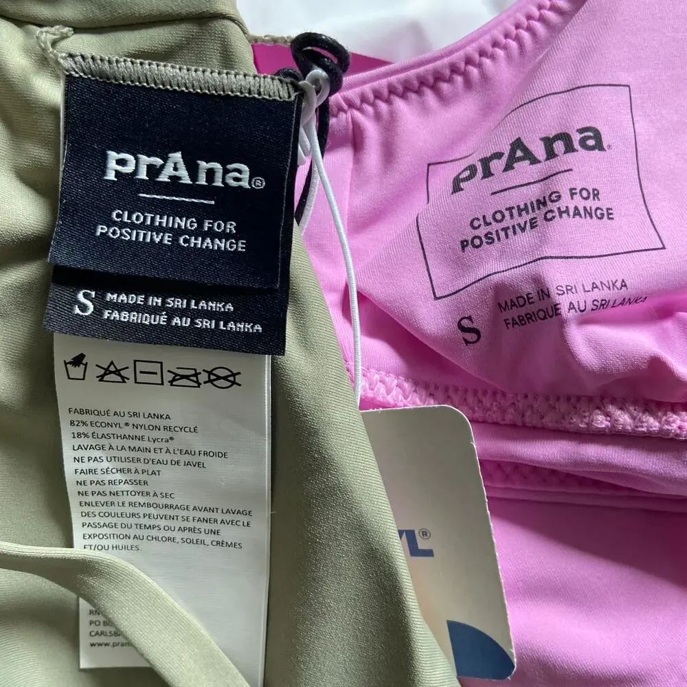 Prana Willow Falls Reversible Top & Mallorca Top Small Waves Cosmos Swim Set